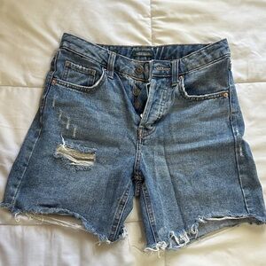 Wild Fable Light Blue Distressed Jean Shorts